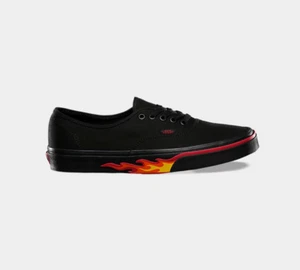 Vans Flame Wall Authentic Black Unisex UK 4 - Picture 1 of 4