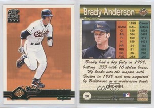 2000 Pacific Paramount Green Brady Anderson #28