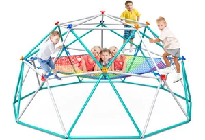 Hapfan Climbing Dome with Cargo Net 10' Dome Jungle Gym for Kids Outdoor Playset - Picture 1 of 7
