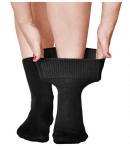 Chaussette extra large non comprimante Femme pieds gonfl?s diab?tique - VITSOCKS - Imagen 1 de 10