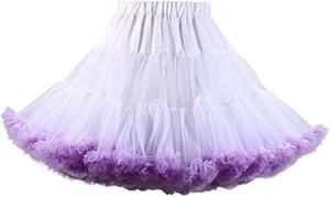 Braun weicheChiffon Petticoat Tüll Tutu Rock Damen Tutu Erwachsene luxuriöse - Bild 1 von 24