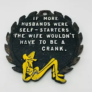 Plato caliente vintage Trivet Dies hierro fundido si más maridos fueran autoiniciadores - Imagen 1 de 4