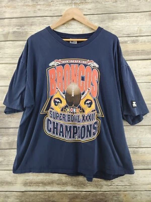 Denver Broncos Vintage 1997 Starter Superbowl Champions XXXII 32 Camisa Adulto XXL Foto 1 de 4