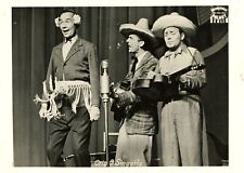 The singing comedians. Vintage fine art photograph.