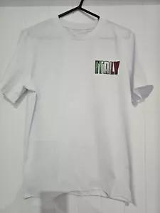 Men's Italian T-Shirt, White, Size L - Picture 1 of 2