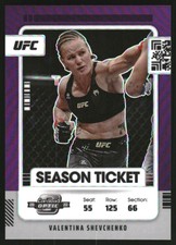 2022 Chronicles UFC Purple #364 Valentina Shevchenko Contenders Optic Ticket /49