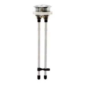 Glacier Bay Bathroom Toilet Dual Flush Button Replacement Repair Plastic Chrome - Picture 1 of 5