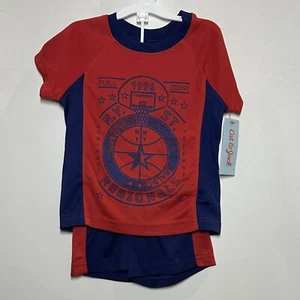Cat & Jack Toddler 1976 Champion Athletic Top & Bottom T-Shirt & Shorts Set, 12M - Picture 1 of 3