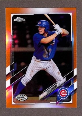 2021 Topps Pro Debut Chrome Orange Refractor #PDC-121 Ethan Hearn /25 - Image 1 of 3