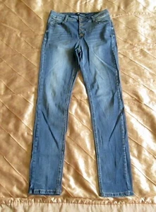 ARIZONA DAMEN JEANS BASIC DENIM STRETCH SLIM SKINNY LEG BLAU USED LANG 80  - Bild 1 von 11