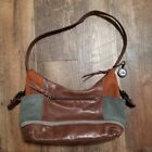 The Sak Kendra Bag Brown Leather Hobo Handbag Satchel Purse 