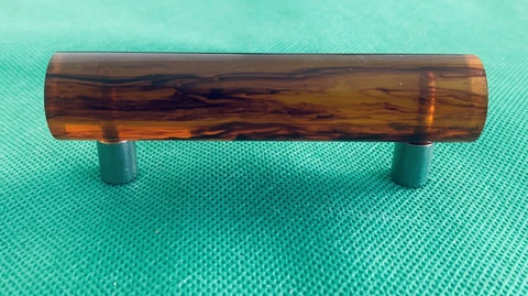 Tortoise Bakelite Antique Hardware Art Deco Drawer Pull Cabinet Handle 3”centers Cover