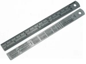 Nielson 6 Inch 150mm Stainless Steel Rule Conversion Table On Back | Onestopdiy - Picture 1 of 1