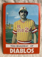 1980 El Paso Diablos Minor League TCMA #13 Tom Bhagwat M3