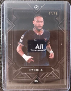 2021 Topps Deco UEFA Champions League Parallel 47/49 Neymar JR Paris Saint Germa - Picture 1 of 2
