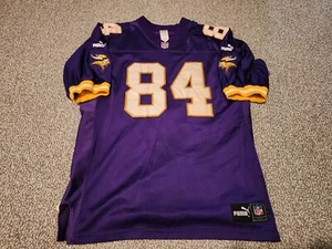 Randy Moos genäht Vintage Puma Minnesota Vikings authentisch NFL Trikot Größe 52 - Bild 1 von 5