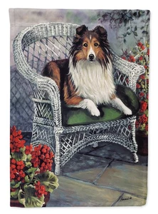 Caroline's Treasures Sheltie Patio Jewel House Flag PPP3187CHF - Picture 1 of 4