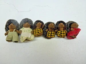 Sylvanian Families Hedgehog Family Job Lot x 6 With Clothing - Picture 1 of 8