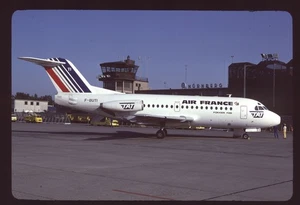 Orig 35mm airline slide Air France TAT F28-1000 F-BUTI - Picture 1 of 1