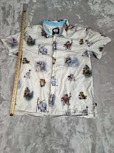 Weißes Star Wars Ewoks geknöpftes Herrenhemd 3X - Bild 1 von 5