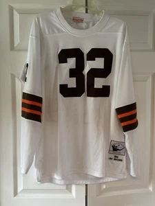 Jim Brown Cleve. Browns 1964 Throwback Jersey by Mitchell & Ness in Size 52 - Picture 1 of 5