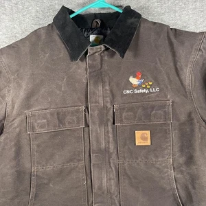 Carhartt Trachtenmantel Herren 2XL Duck Quilted Lined Cord Kragen Jacke - Bild 1 von 13