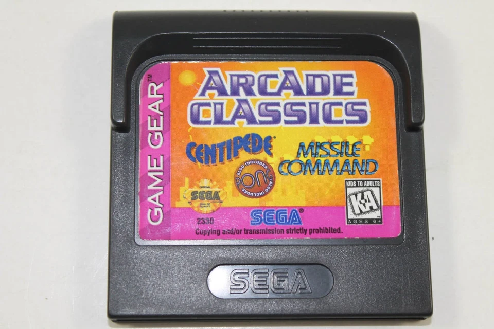Arcade Classics (Centipede / Missile Command) Sega Game Gear Game - Image 1 of 1