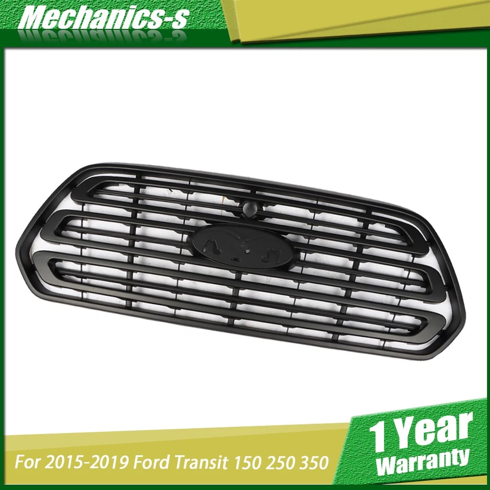 New Fit For Ford Transit 150 250 350 2015-2018 Front Grill Grille Black New Foto 1 de 1