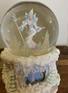 SAN FRANCISCO SPIELUHR Co Weihnachten SCHNEEKUGEL SILBER GLOCKEN - Bild 1 von 10