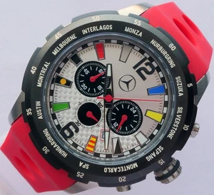 Mercedes Benz AMG Motorsport Formula 1 Racing Car Accessory Chronograph Watch - Picture 1 of 24