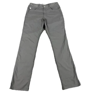 Peter Millar Pants Mens 32x32 Gray Houndstooth 5 Pocket Casual Performance - Picture 1 of 9