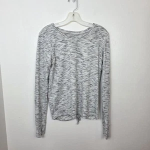 Lululemon grau Langarm hinten offen Athletik Fitness Trainingsshirt Large - Bild 1 von 6