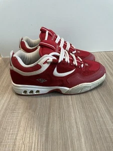DC Shoes Kalis Lite Men’s Sneakers – Size 8.5 Red/Red/White Retro - Picture 1 of 6
