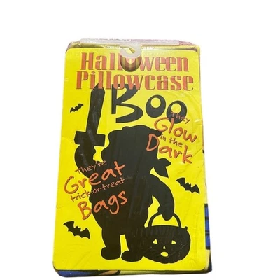 Funda de almohada vintage Pooh Halloween que brilla en la oscuridad bolsa de truco o trato Foto 1 de 4