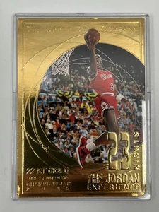 Michael Jordan Experience 23 Nights 22KT Gold 1997 Upper Deck Trading Card #4 - Picture 1 of 2