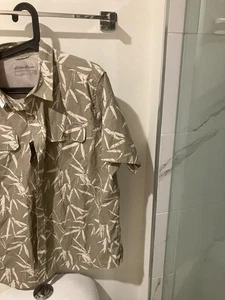 Camisa Eddie Bauer Mountain manga corta abotonada hombre adulto XL NUEVA CON ETIQUETAS - Imagen 1 de 3