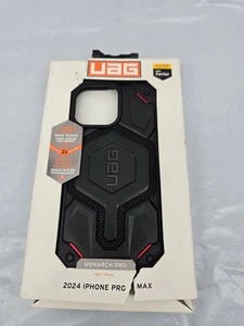 UAG iPhone 16 Pro Max Case 6.9" Monarch Pro - Rugged, Made w/ Kevlar Black - Picture 1 of 4