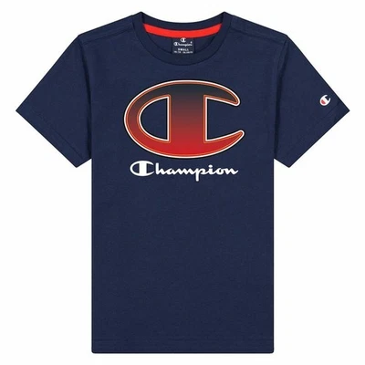 Camiseta de Manga Corta Infantil Champion Crewneck T-Shirt B Azul marino - Imagen 1 de 4