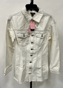 Pretty Little Thing Petite DENIM LANGARM TAILLIERTES MINIKLEID - Größe 6 - Bild 1 von 4