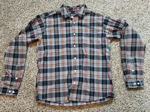 Patagonia Men's Gray Plaid Long-Sleeve Button-Down Shirt Medium - Picture 1 of 5