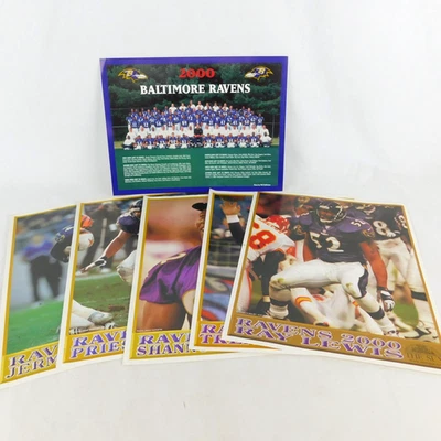 Baltimore Ravens Sun Lote 5 2000 Carteles de Jugadores Foto del Equipo Ray Lewis Rod Woodson Foto 1 de 4