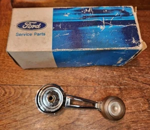 NOS 1968 72 FORD MUSTANG/COUGAR CHROME WINDOW HANDEL W KNOB D2AZ-7630322-A - Picture 1 of 6