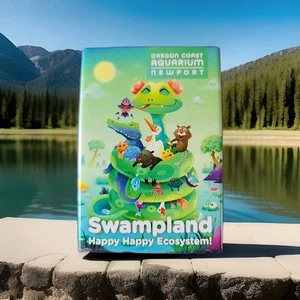 SWAMPLAND OREGON COAST AQUARIUM Newport Beach Happy Happy Ecosystem 3" H  2" W - Picture 1 of 4