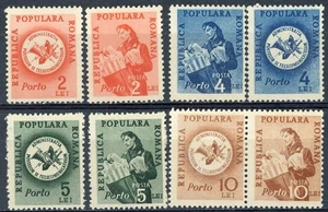 sr1825 Rumänien Porto fällig Sc#J103-J106 aufklappbar mit Resten - Beschreibung lesen - Bild 1 von 1