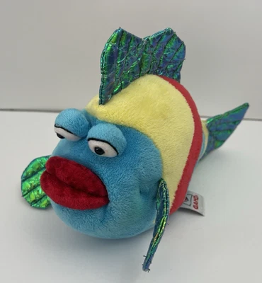 Ganz Webkinz Pucker Fish Plush Multicolor Crinkle Fins Big Lips #HM438 NO CODE - Image 1 of 4