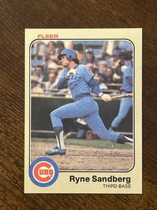 Fleer #507 Ryne Sandberg 1983 novato RC Cubs - Imagen 1 de 2