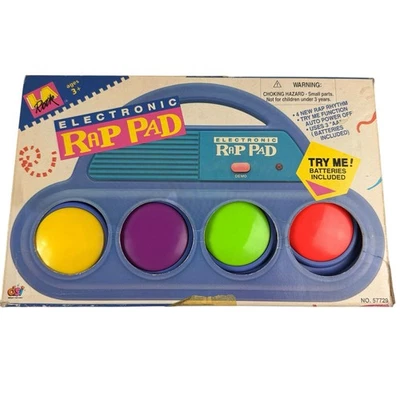 Vintage LA Rock Electronic Rap Pad Musical Beat Scratch Toy DSI 57729 1993 - Image 1 of 4