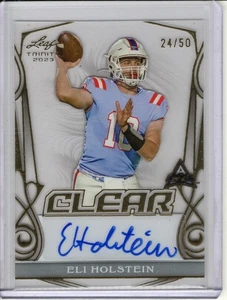 2023 LEAF TRINITY CLEAR ELI HOLSTEIN ROOKIE/RC AUTO #24/50 - Foto 1 di 2