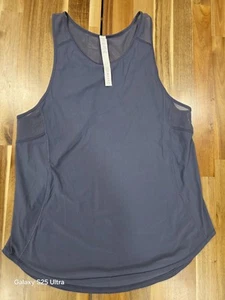 Lululemon Sculpt Tank II Womens Size 6 Half Mesh Athleisure Running Yoga - Picture 1 of 3