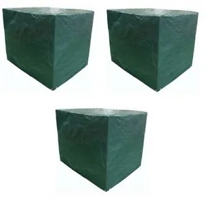 Master Tradesman 5' x 4'  x 4' Green / Brown Pallet Storage Tarp Covers - 3 Pack - Picture 1 of 5